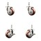 Service Caster 3 Inch 316SS Maroon Polyurethane 3/8 Inch Threaded Stem Caster Brakes SCC, 2PK SS316TS20S314-PPUB-MRN-381615-2-TLB2 - alternate 2